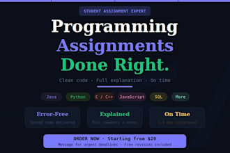 complete your programming and computer assignments with explanations
