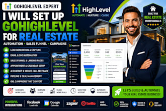 set up gohighlevel for real estate ghl automation sales funnel ghl campaign