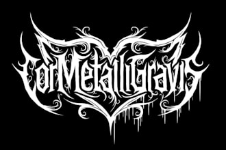 do premium death metal, metalcore, deathcore logo design