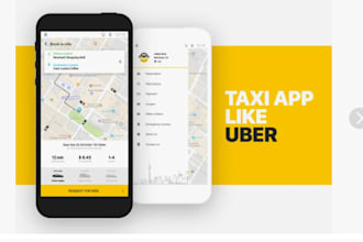 develop a custom taxi booking app, rideshare app like uber and others