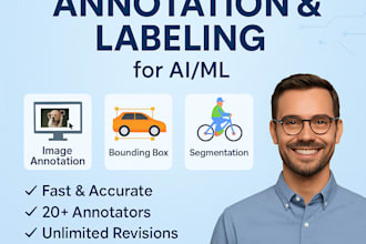 do image annotation, segmentation bounding box and data labeling services for ai