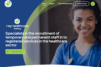 design healthcare staffing agency website medical website healthcare website