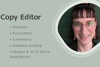 copy edit your fantasy or scifi novel