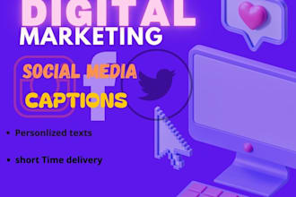 craft captions for your social media posts