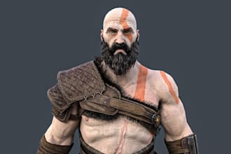 do stylized 3d character model, rigging blender 3d game character for animation
