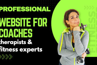 design a professional life coaching consulting health and fitness website
