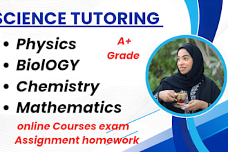 be your physics biology chemistry mathematics and statistics