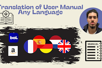 translate your user manual to dutch or any language for amazon bol com ebay