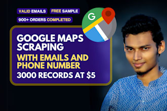 do google maps scraping, b2b lead list, email list