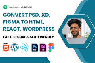 convert figma to HTML with responsive and custom animations