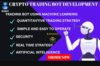 build automated crypto trading bot, algorithms bot,  arbitrage bot, telegram bot
