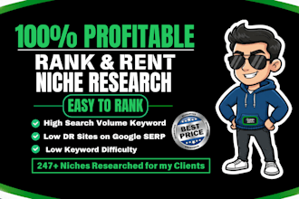 find profitable low competition rank and rent niches for your business