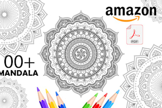 make mandala coloring book and pages for amazon kdp