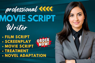 be script writer, write movie scripts, screenplay, screenwriting, TV series