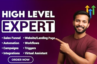 setup gohighlevel automation, sales funnels, CRM and email marketing