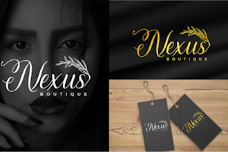 design luxury clothing logo and fashion brand  design