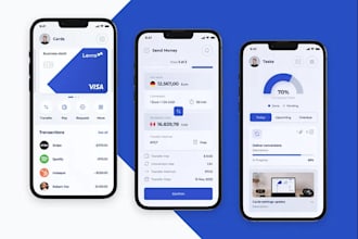 build a secure mobile banking or fintech app with full stack development