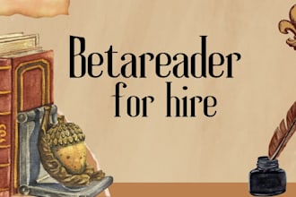 beta read your science fiction, fantasy and dark romance novel
