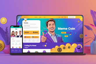design a high quality meme coin website for your crypto project