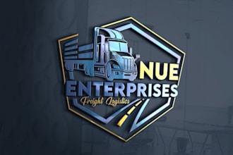 do logistics, transport, trucking logo design