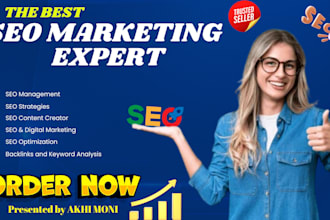 do total SEO optimization, high quality back links and keyword research
