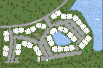 create professional site map, site plan, real estate and landscape design