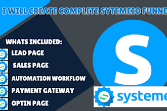 build systeme io sales funnel landing page optin form and email automation