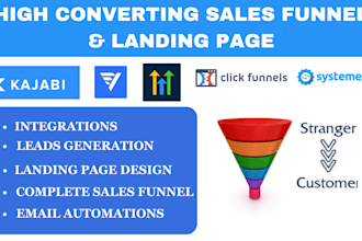 be your clickfunnels expert setup funnelish systeme io gohighlevel landing page
