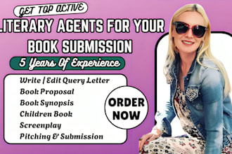 find active literary agent, write query letter book proposal for book publishing