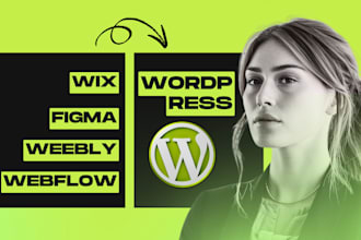 convert clone or transfer wix, squarespace, figma to wordpress website