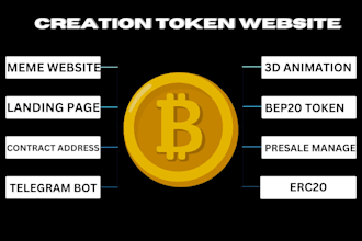 create token website bep20 custom token erc20 smart contract