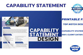 design a professional capability statement