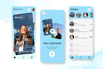 design and develop custom dating app, tinder clone