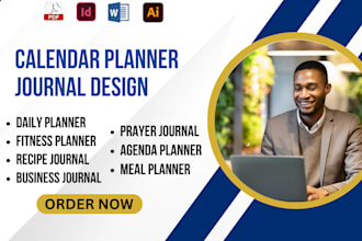design custom calendar planner or journal in indesign