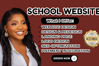 design school website, lms, education, kindergarten, elearning, daycare website