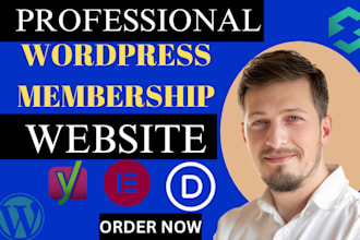 build responsive wordpress membership website subscription website, booking site