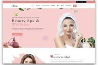 develop beauty spa website, beauty salon and barber website