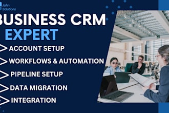 setup hubspot crm, gohighlevel, pipedrive, salesforce, copper, jobber, mondaycrm