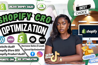 review, optimize and audit your shopify store conversion rate, cro audit