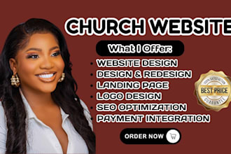 church website charity website ministry website donation website church flyer