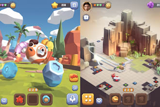 create unity 2d and 3d games for android and webgl , HTML