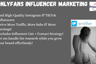 research best onlyfans influencers with high engagements