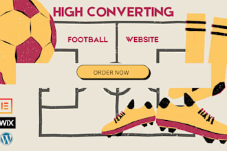 design, redesign, create and build  football and basketball website for sports