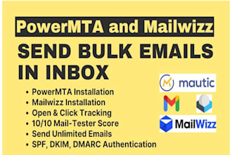 setup smtp server for unlimited bulk email marketing campaign with mailwizz