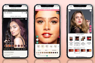 develop virtual try on app for fashion, eyewear, makeup and accessories in ar