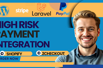 setup secure high risk payment gateway for product website, payment processor