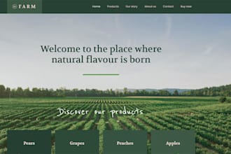 develop a farmer website with crop listings, farmer profiles and online market