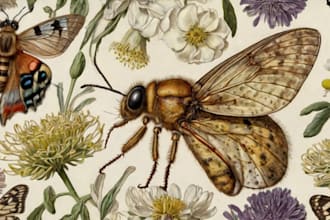 draw high quality animal, insect, and botanical art