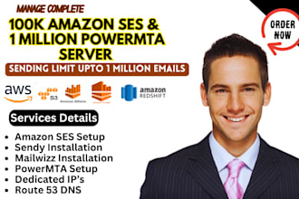setup 100k amazon ses with sendy ec2 s3 bucket and 500k powermta mailwizz
