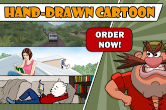 create a hand drawn illustration no ai